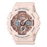 Reloj Casio G-shock New Gma120 Para Dama Original E-watch Color De La Correa Rosa Color Del Bisel Rosa