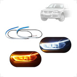 Kit Fitas Led Drl Farol + Seta 12v 60cm Gol G4 2008