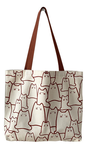 Bolsa De Compras Para Mujer, Bonito Bolso De Gato Con Diseño