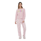 Pijama Polar Mujer Básico Palo R  Corona