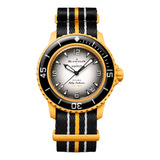 Reloj Swatch X Blancpain Pacific Ocean Amarillo