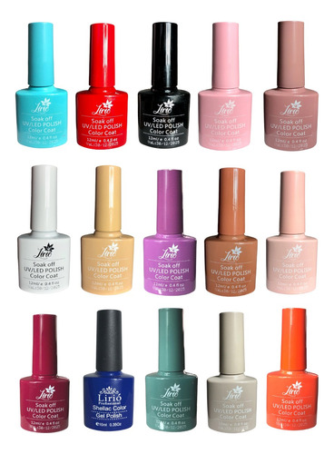 Kit 20 Esmaltes Em Gel Variados Unhas Seca Cabine