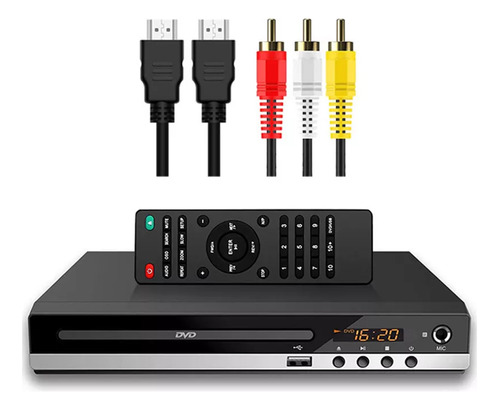 Leitor De Dvd Usb Hd Adh Cd 1080p Player Com Karaoke 220v