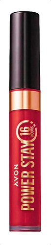 Avon Power Stay Batom Líquido Matte 16h Acabamento Fosco Cor Vermelho Escarlate