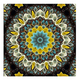 Artesanato Pintura Diamante Diy 25x25 - Mandala Amarela