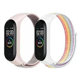 2pzs Correa Para Xiaomi Mi Band 7 6 5 4 3 Silicón Y Nylon