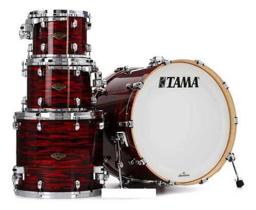 Bateria Tama Starclassic 4 Cuerpos Walnut Birch Bombo 22 Red