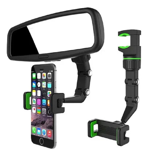 Suporte Veicular Celular Articulado 360° Carro Retrovisor