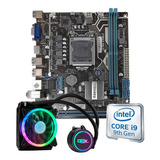 Kit Upgrade Intel I9-9900k Placa Mãe H310 Com Water Cooler Cor Preto