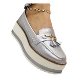 Mocasin Calzado Casual En Cuero Damas 35/40