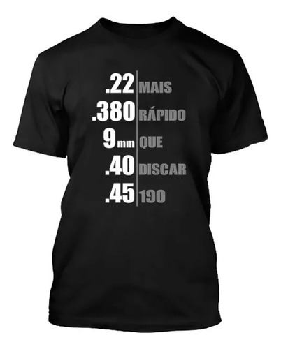 Camiseta Atirador Esportivo, Cac, Tiro, Calibres, Plus Size