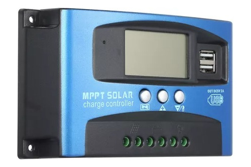 100a Mppt Controlador De Carga Solar Dual Usb Display Lcd