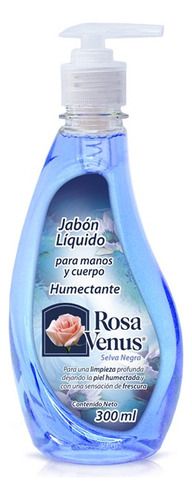 Rosa Venus Jabón Líquido Selva Negra / 10 Botellas De 300ml