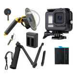 Kit P Gopro Hero 12 11 10 9 Black Dome Bateria Estanque