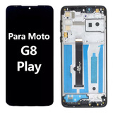 Para Motorola Moto G8 Play Tela Frontal Lcd Display Aro