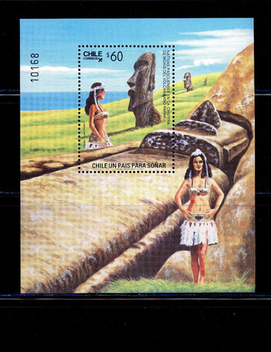 Sellos Postales De Chile. Bonita Serie Isla De Pascua. 1986.