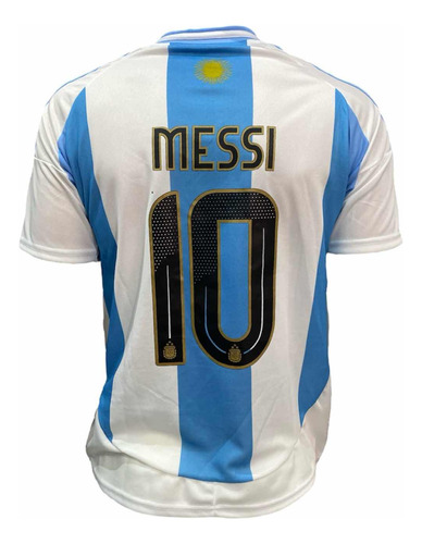 Camiseta Argentina Titular Messi Afa 2024/25 Tres Estrellas