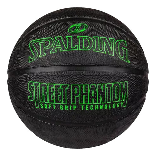 Balon Basquetball Spalding Street Phantom Negro/verde Sz7 