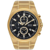 Relógio Orient Masculino Dourado Cronógrafo Mgssc042 P1kx