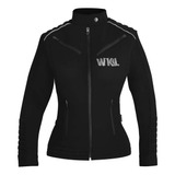 Chamarra Motociclista Mujer Impermeable Protectores Wkl 82 N