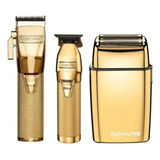 Kit Babyliss Gold Fx Máquina De Corte + Acabamento + Shaver