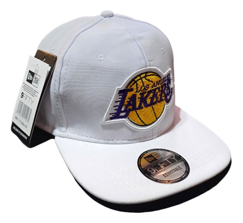 Gorra Lakers Plana Cerrada 