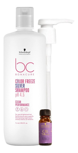 Bc Bonacure Color Freeze Silver Shampoo  1.000 Ml.