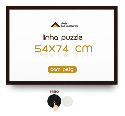 Moldura Quebra Cabeça Puzzle 1000 Peças 54 X 74 Cm Petg