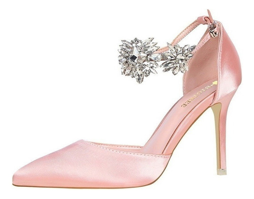 Zapatos De Fiesta Con Salto Fino Y Strass