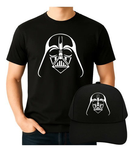 Playera + Gorra Unisex Darth Vader Star Wars 100% Algodón