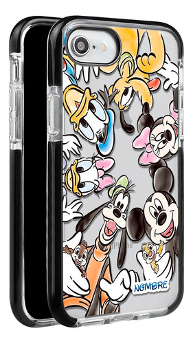 Funda Para iPhone Personajes Disney Clásicos Con Tu Nombre