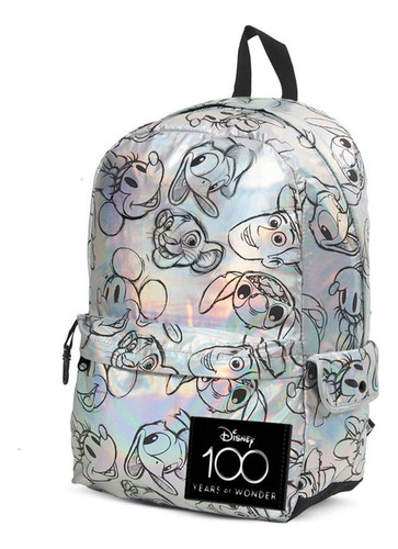 Mochila Espalda Disney 100 Años Mooving 2024 Escolar 