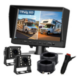 Kit Cámara Reversa Con Monitor 7'' Screen Grabadora 12v-24v