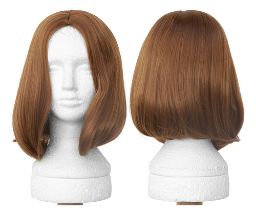 Peruca Curta Cosplay Long Bob Sem Franja Wig Cores Fantasia