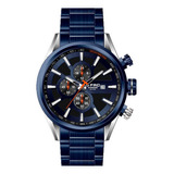 Reloj G-force Original H3651g Cronografo Azul + Estuche