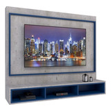 Panel Para Lcd/led Rack Mueble Living Texturado Touch H/40 Color Gris