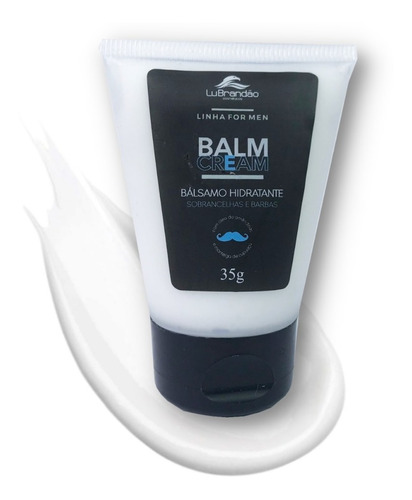 Balm Cream Masculino Para Hidratação De Barba E Sobrancelhas