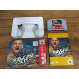 Wcw Mayhem N64 C/ Caixa E Manual P/ Nintendo 64 Original 