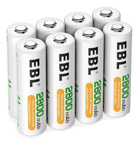 8pz. Ebl Bateria Pila Recargable Aa Ni-mh 1.2v