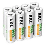 8pz. Ebl Bateria Pila Recargable Aa Ni-mh 1.2v