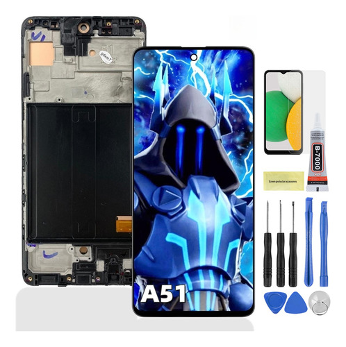 Pantalla Lcd Para Samsung A51 Sm-a515f Con Marco Incell