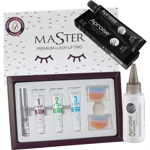Kit Master Premium Lash Lifting+ Tinta Preta E Ox. Oferta