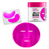 Kit Jelly Mascara Facial 1 Pote+2 Moldes Rosto E Olhos