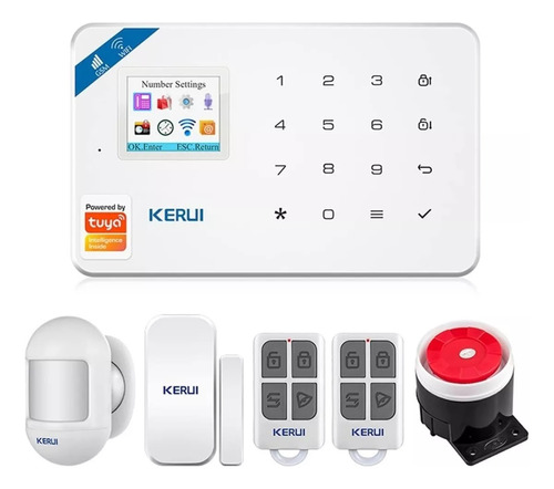 Kit Alarma Smart Wifi Departamento Alexa Google Tuya Gsm