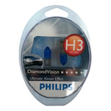 Lampara H3 Philips Diamond Vision Original