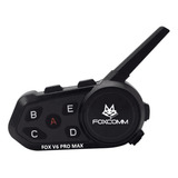 Intercomunicador Bluetooth Fox V6 Pro Max P/ Moto 