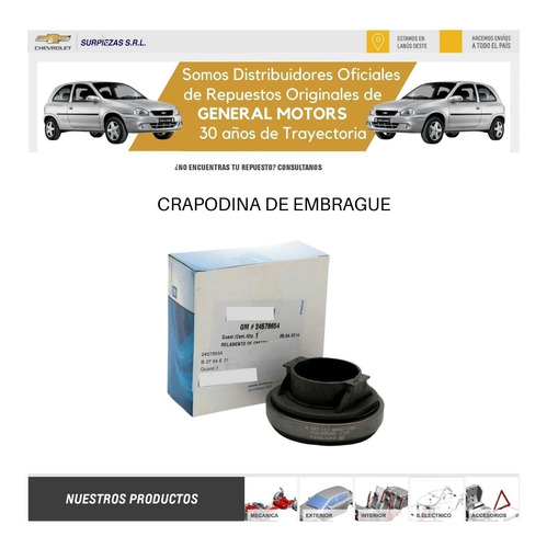 Kit Embrague Corsa Classic 1.6 Chevrolet Original  Foto 4