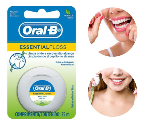 Fio Dental Oral-b Sabor Menta Descartável Higiene Encerado