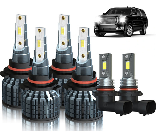 Kit De Focos Led For Dodge Luz Alta Y Baja 8000lm 6000k