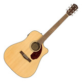 Guitarra Fender Electroacustica Cd-140sce Natural C/estuche